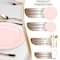 Smarty Had A Party Pink with Gold Organic Round Disposable Plastic Wedding Value Set, 360PK 930PGVS60 - alternate 2